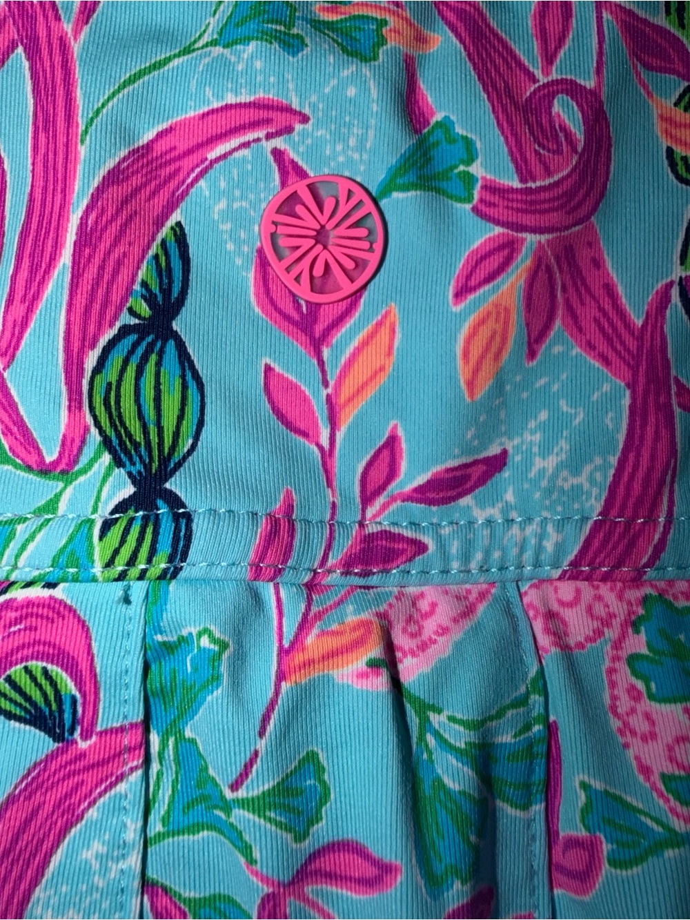 Lilly Pulitzer Annora Luxletic Skort UPF 50+ Multi Seaweed Samba Medium - Picture 8 of 11